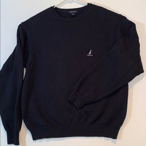 Nautica M sweater navy Nautica sailboat cotton